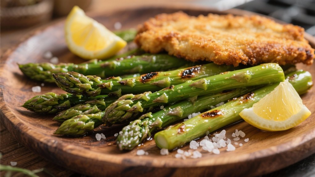 grilled asparagus with lemon