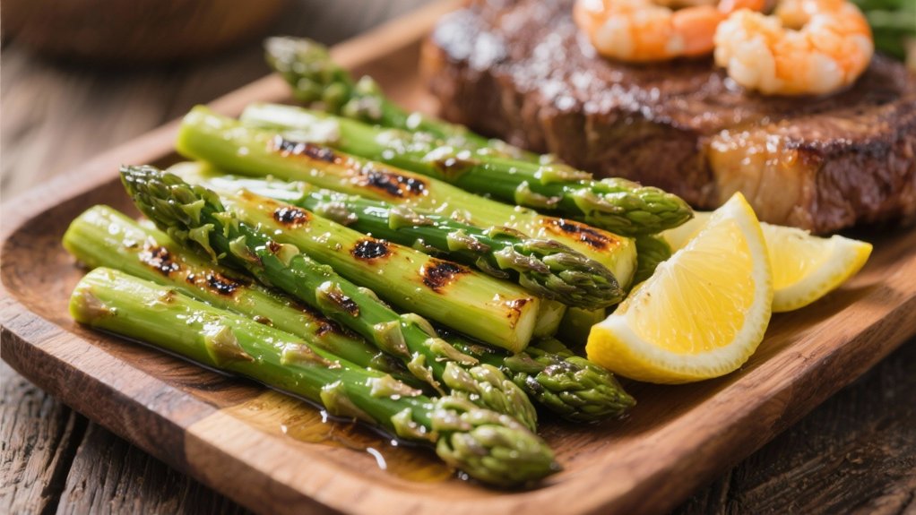 grilled asparagus with lemon