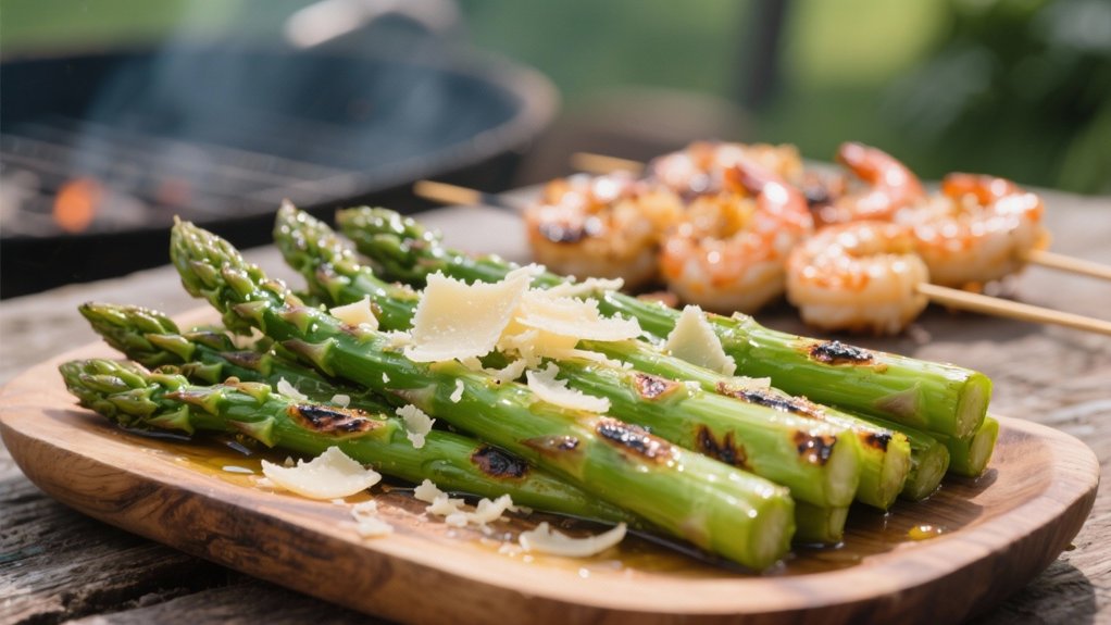grilled asparagus with parmesan
