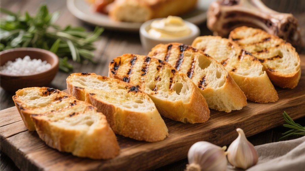 grilled baguette slices recipe