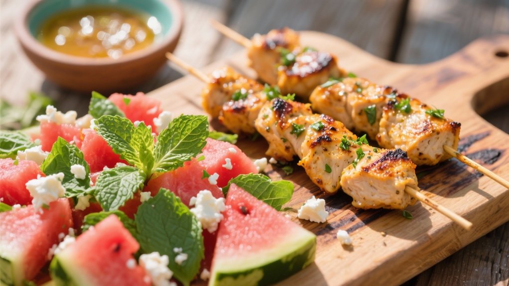 grilled chicken with marinade
