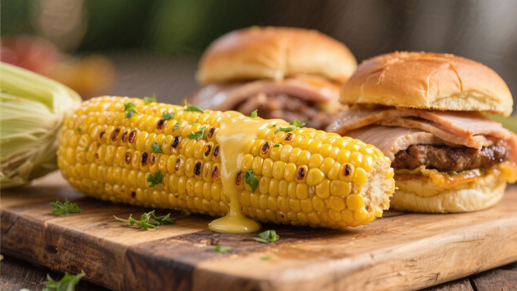 grilled corn enhances barbecue