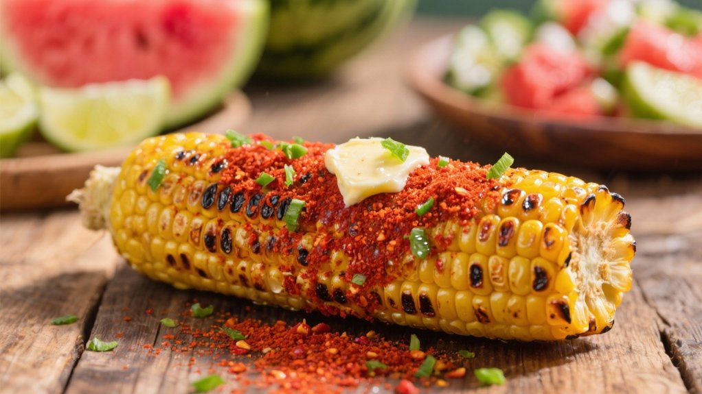 grilled corn with chili lime