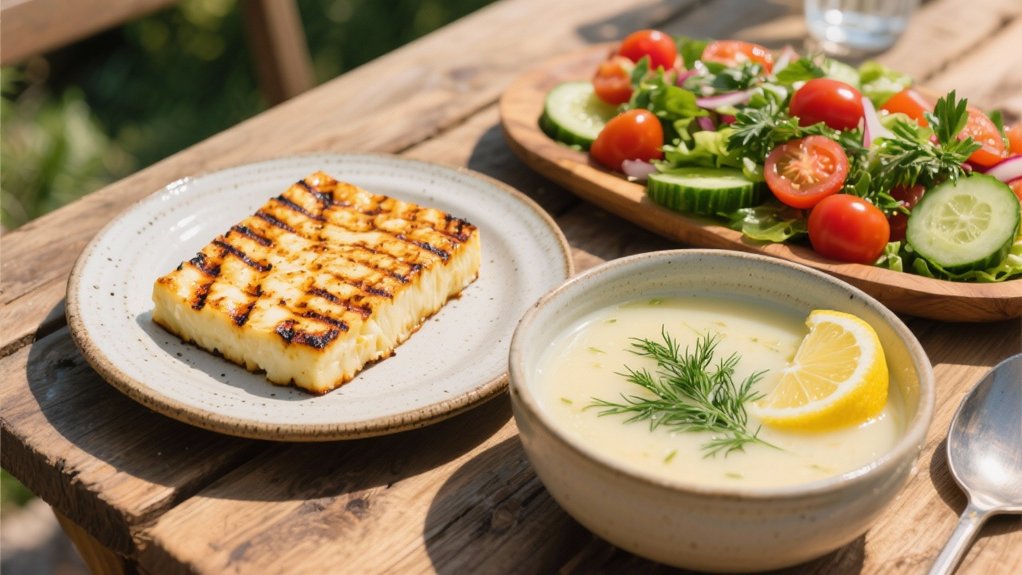 grilled halloumi cheese delight