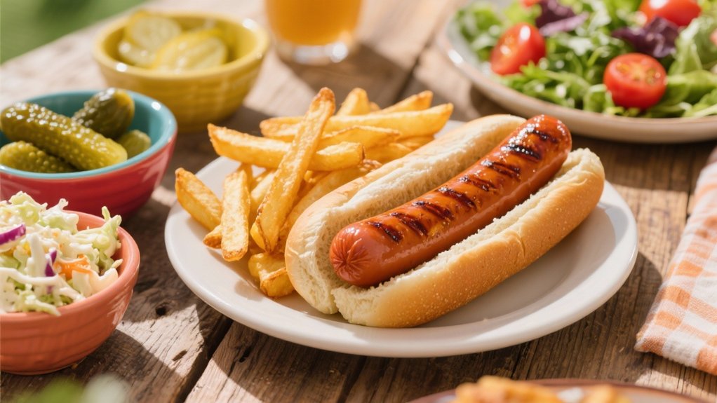 grilled hot dogs delightfully paired