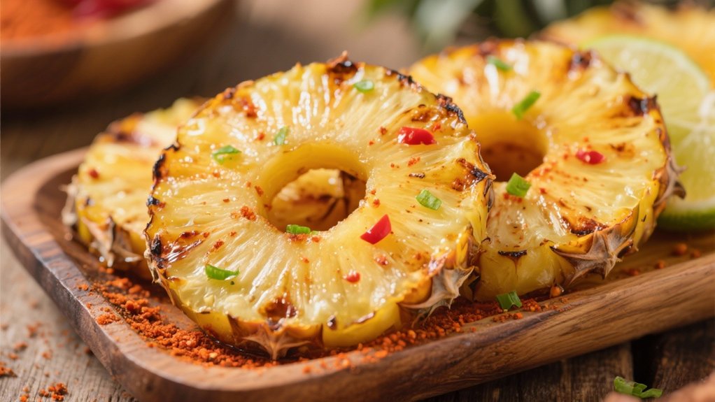 grilled pineapple with chili lime