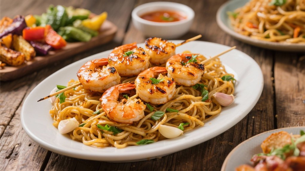 grilled shrimp flavor and texture