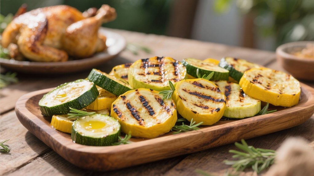 grilled summer squash medley