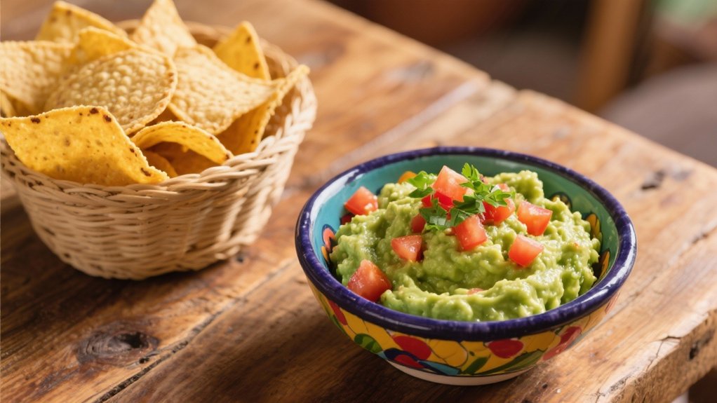 guacamole and tortilla chips