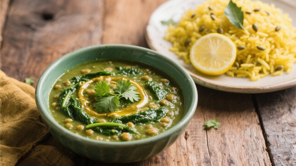 hearty spinach dal recipe