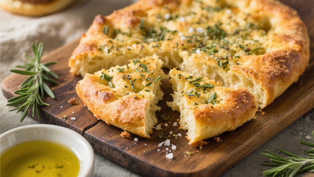 herb crusted focaccia bread delight