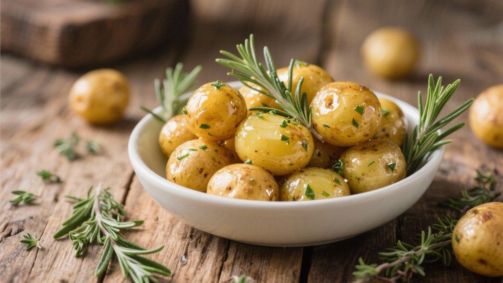 herb glazed baby potatoes delight