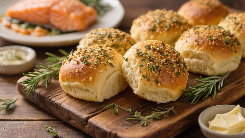 herb infused dinner roll variations