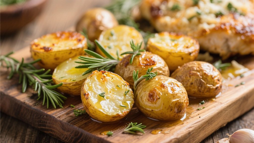 herb roasted crispy baby potatoes