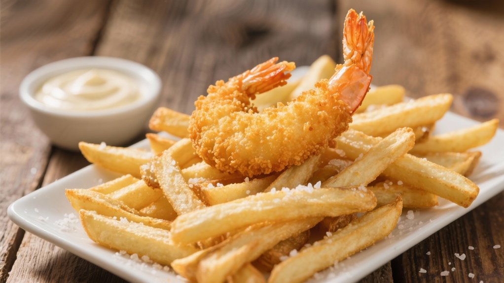 homemade fries enhance seafood