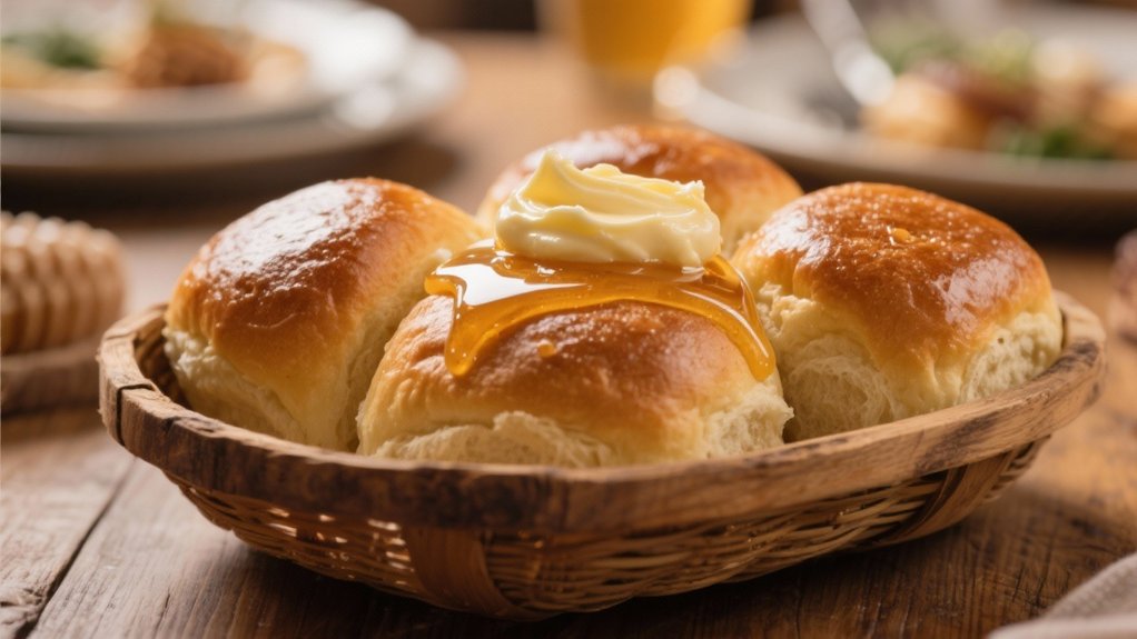 honey butter dinner rolls