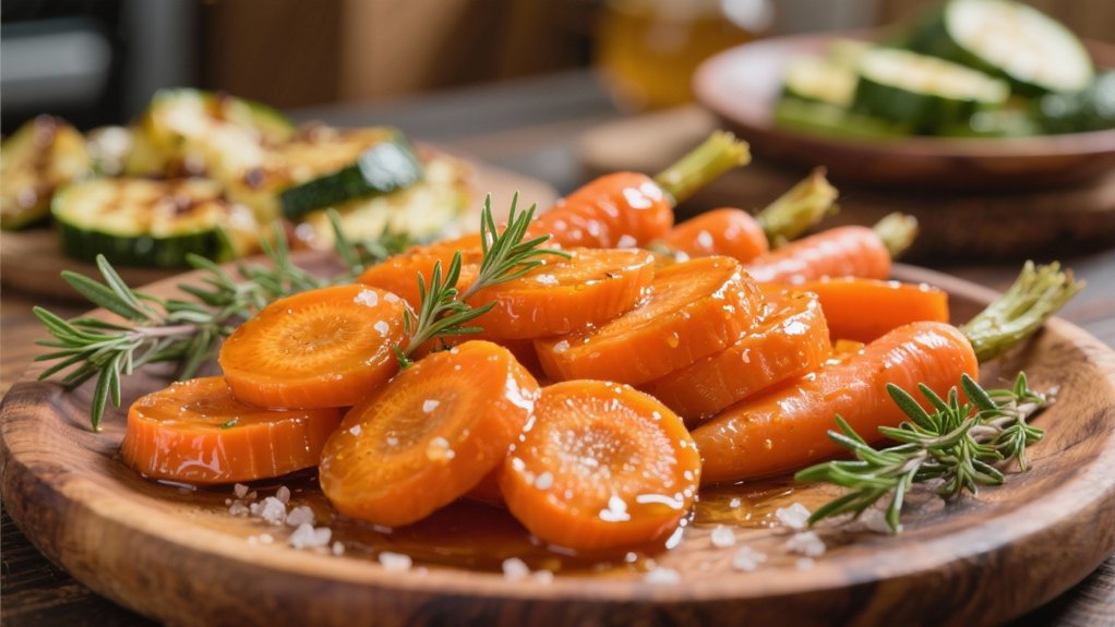 honey caramelized carrots side