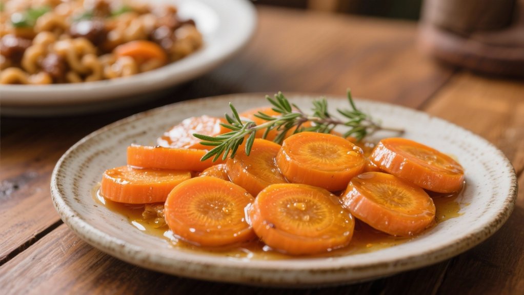 honey glazed carrot side