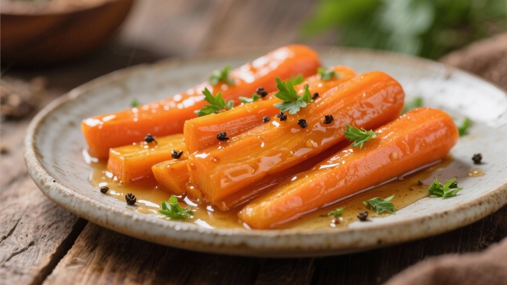 honey glazed carrot side dish