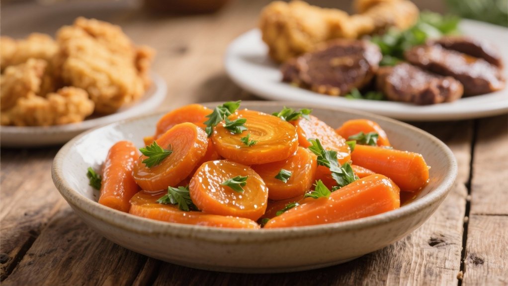 honey glazed carrot side