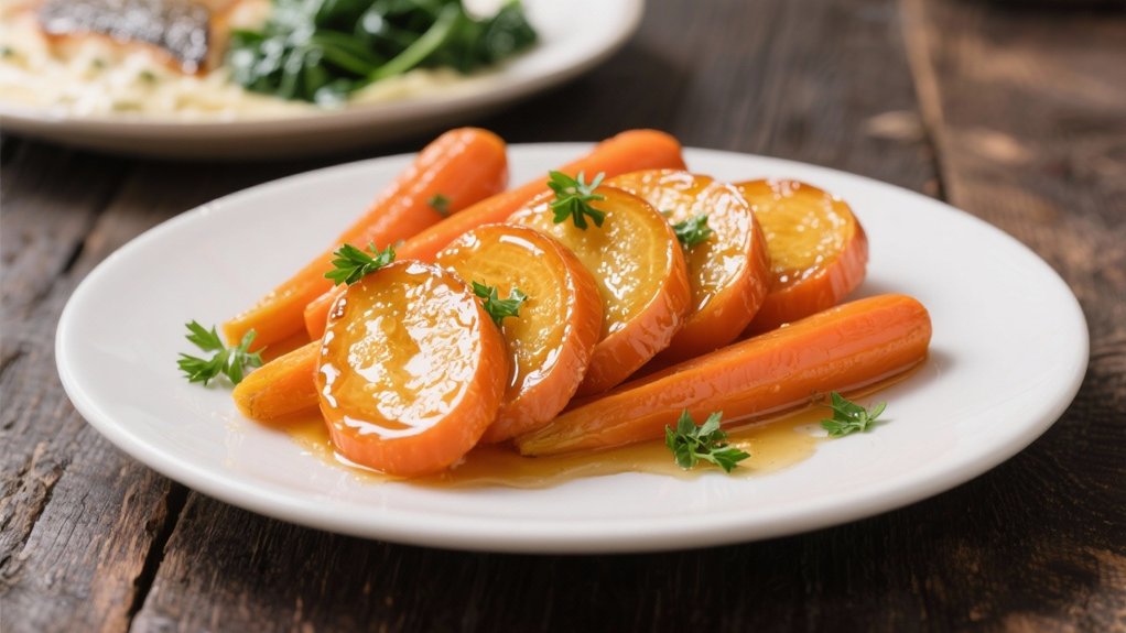 honey glazed carrots enhance elegance
