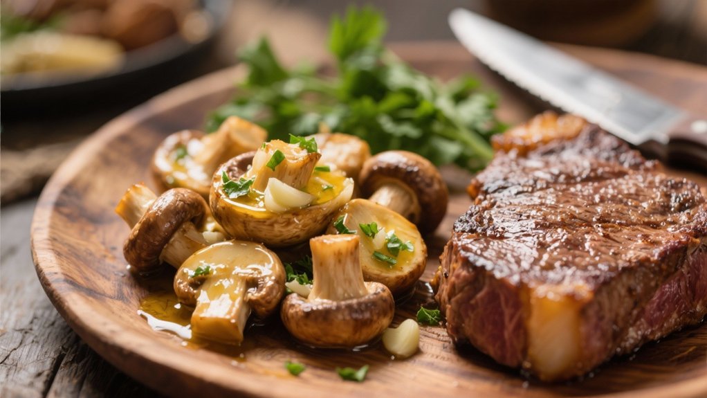 irresistible garlic butter mushrooms