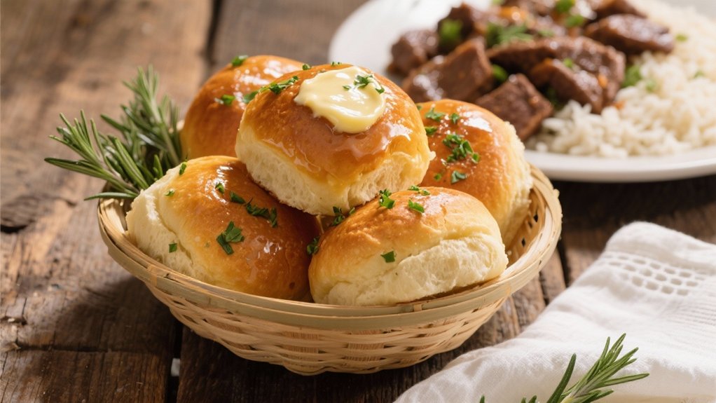 irresistible herb butter rolls