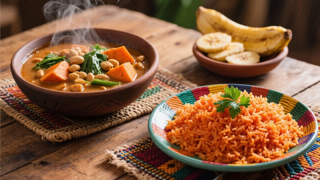jollof rice enhances peanut stew