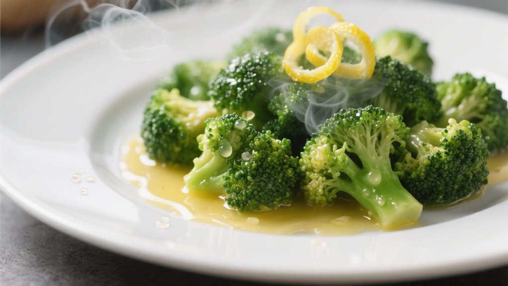 lemon butter steamed broccoli