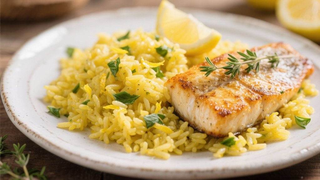 lemon herb butter rice