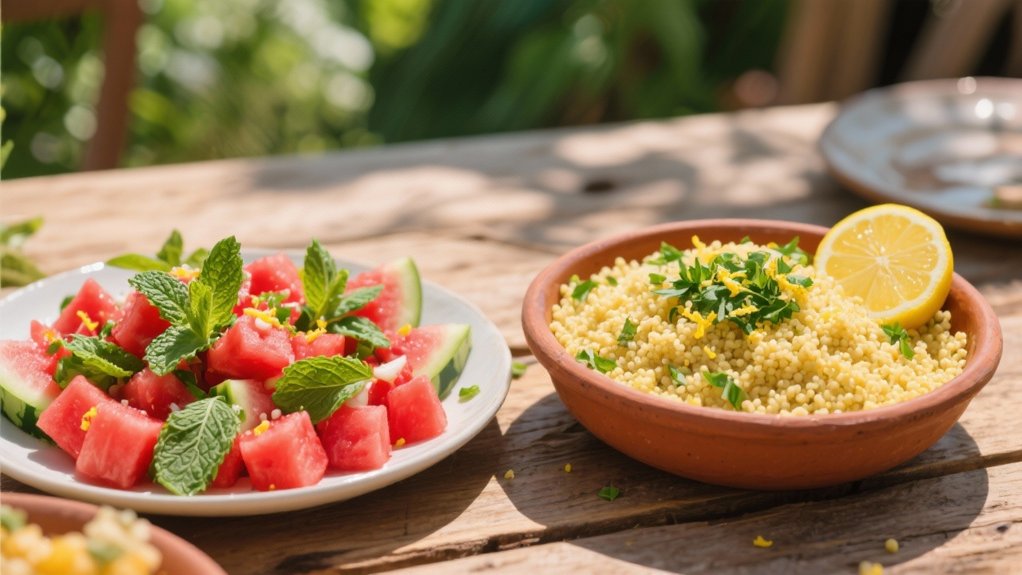 lemon herb couscous salad