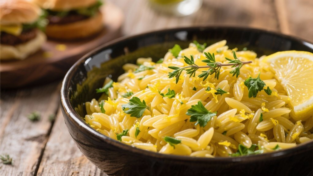 lemon herb orzo pasta