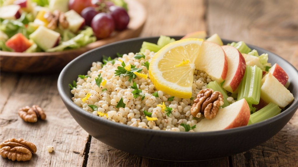 lemon herb quinoa salad