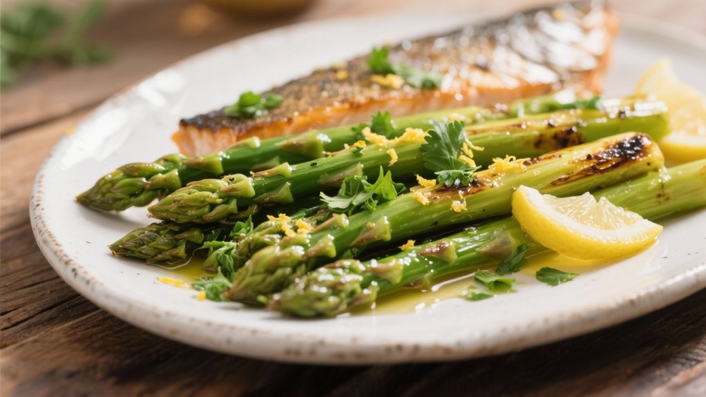 lemon herb roasted asparagus