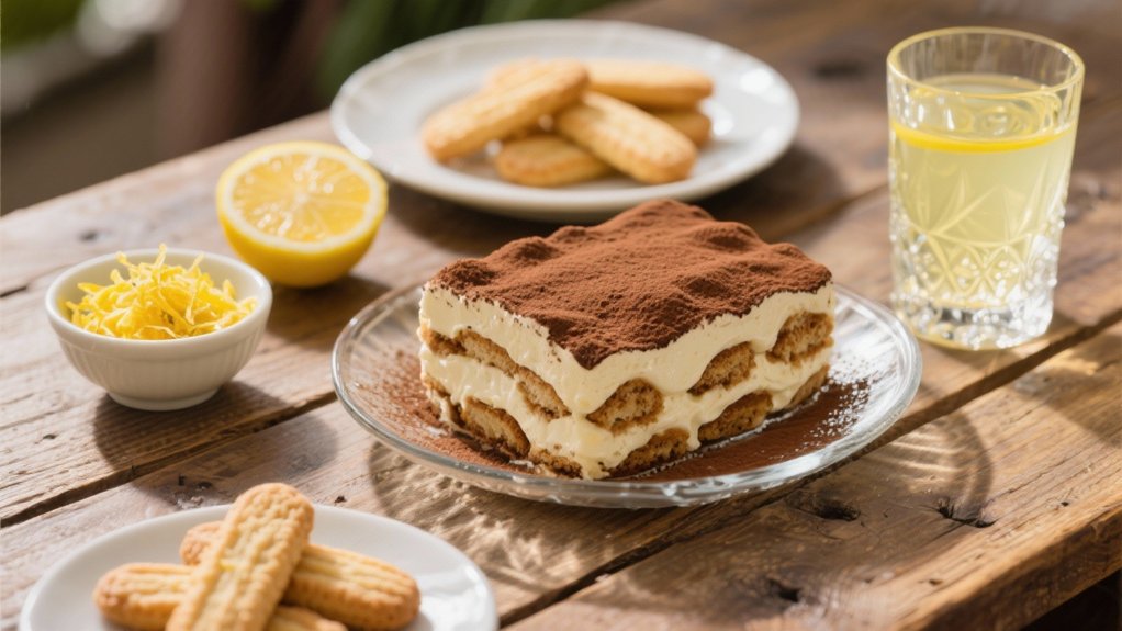 limoncello complements tiramisu beautifully
