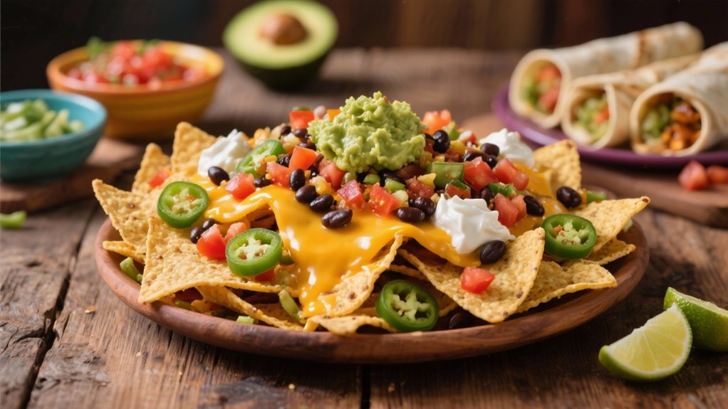 loaded nachos for sharing