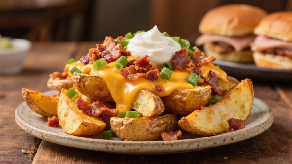 loaded potato wedge indulgence