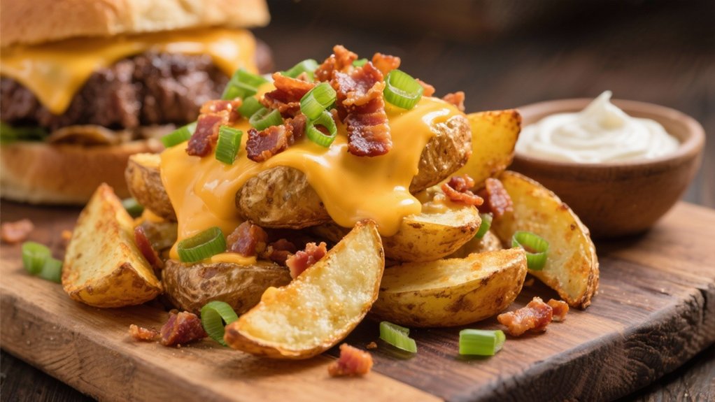 loaded wedges with toppings