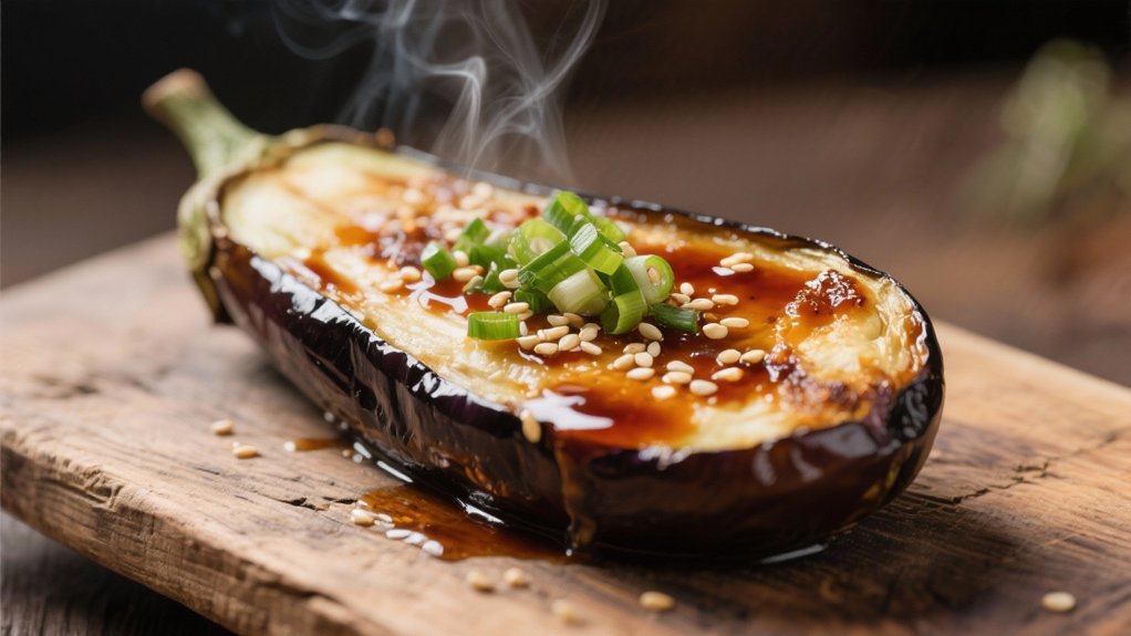 miso glazed eggplant harmony