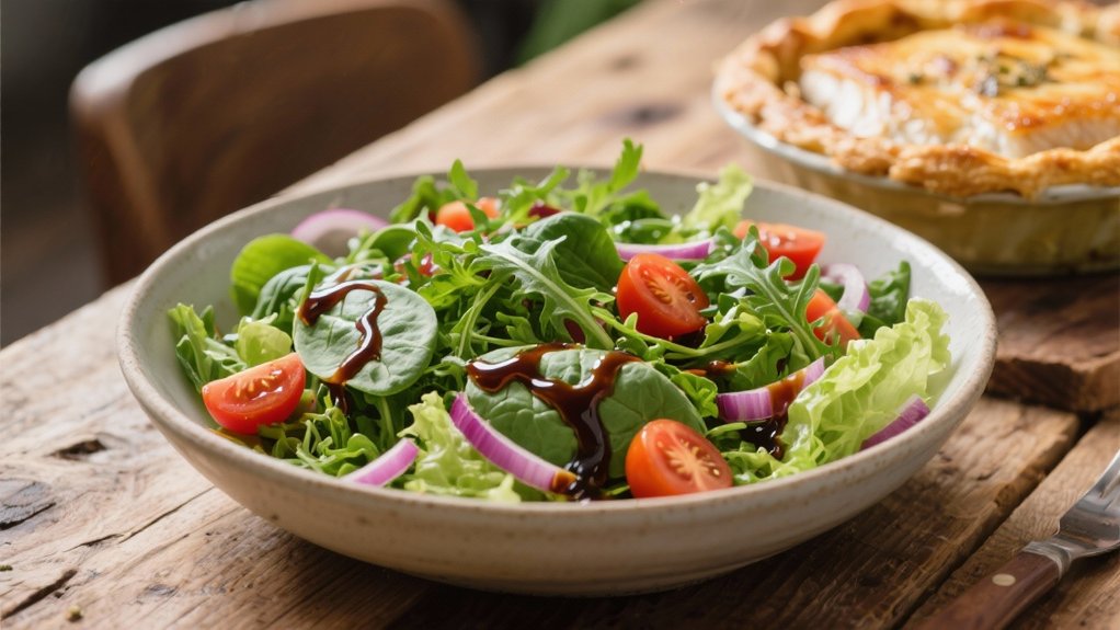 mixed greens and balsamic