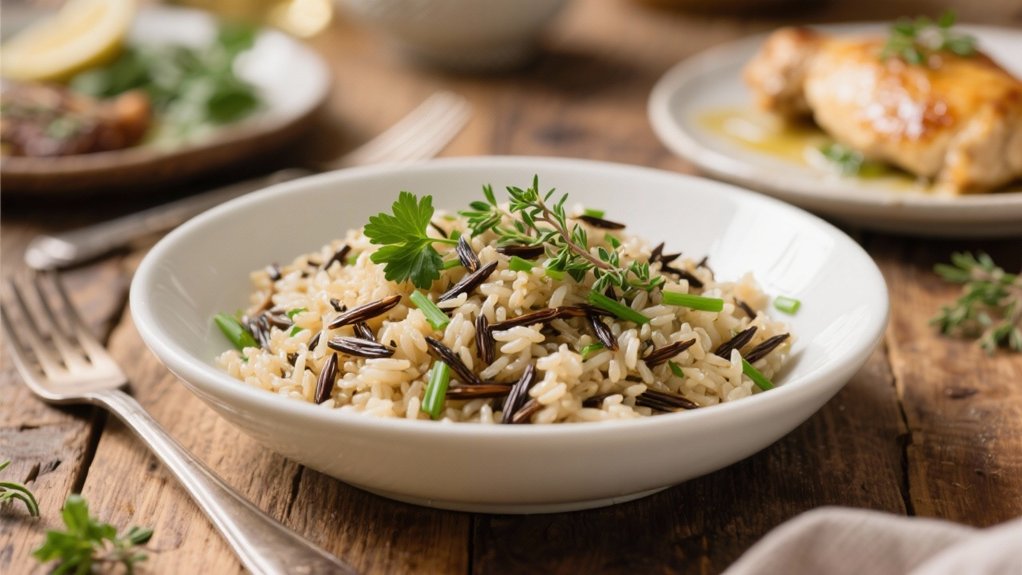 nutty wild rice pilaf