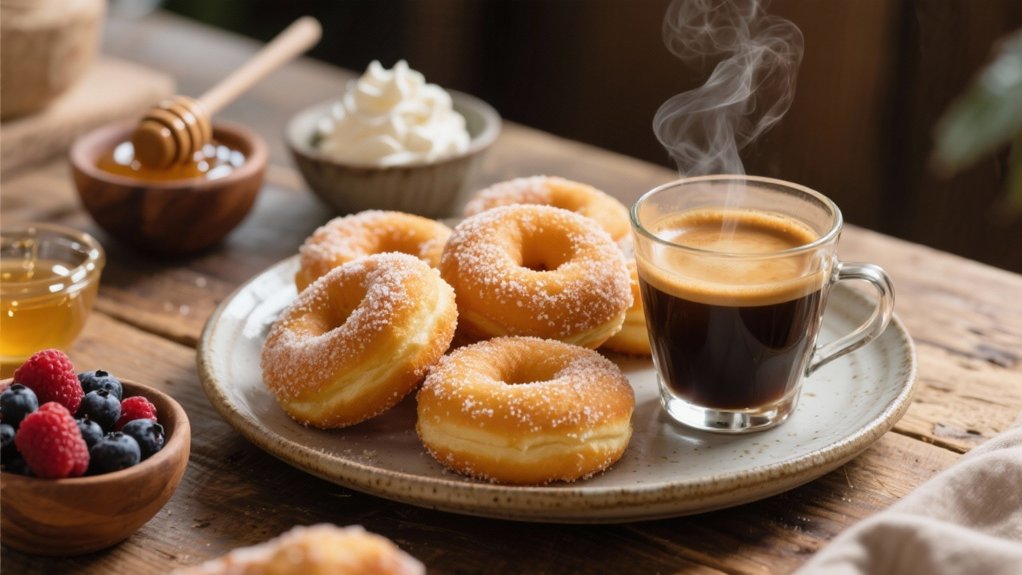 perfect donuts and coffee