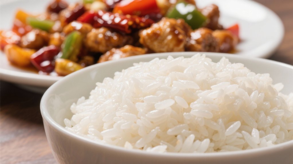 perfectly fluffy steamed rice