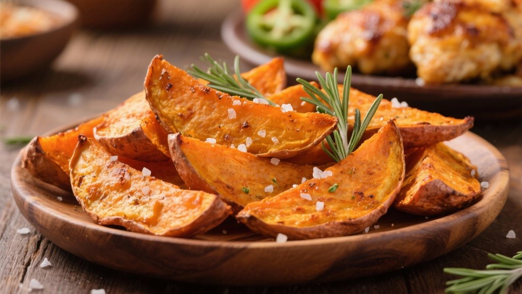 perfectly roasted sweet potato wedges
