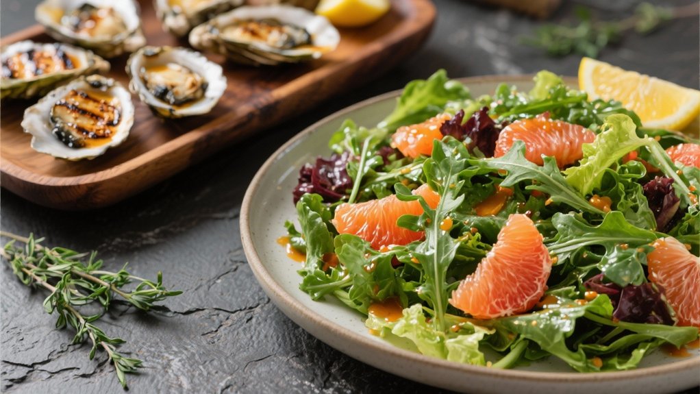refreshing greens with citrus