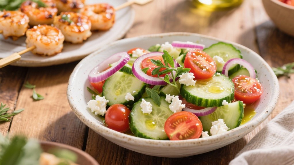 refreshing mediterranean cucumber salad