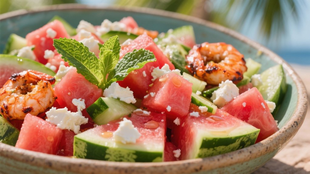 refreshing watermelon feta salad