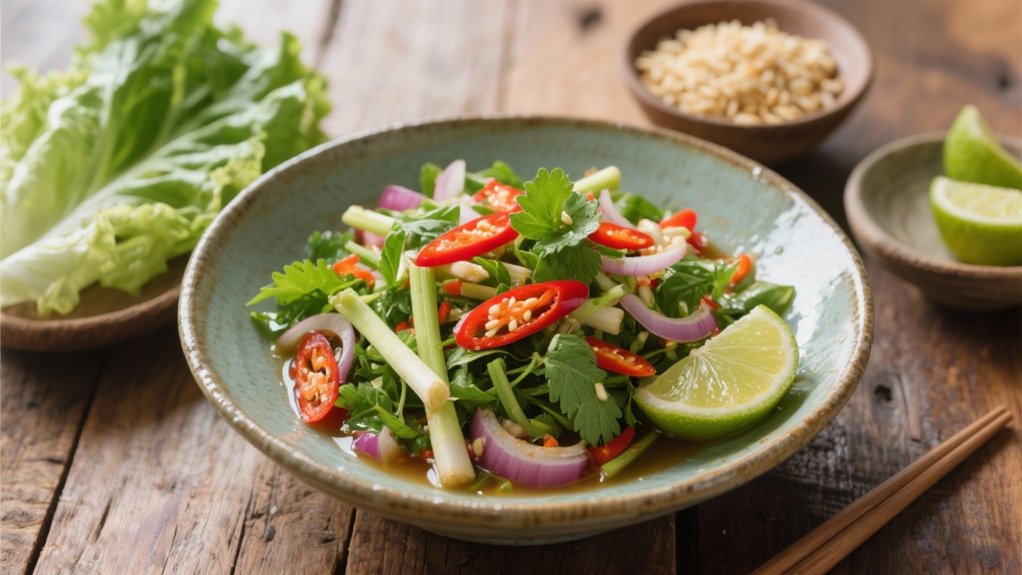 revitalizing herbal contrast salad