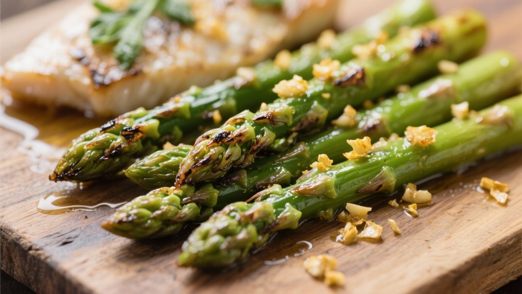 roasted asparagus with garlic