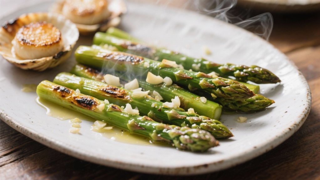 roasted asparagus with garlic
